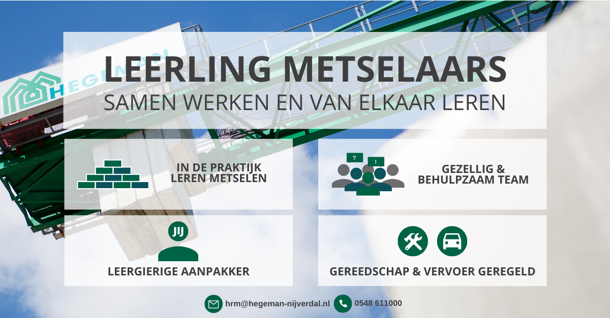 Leerling metselaar