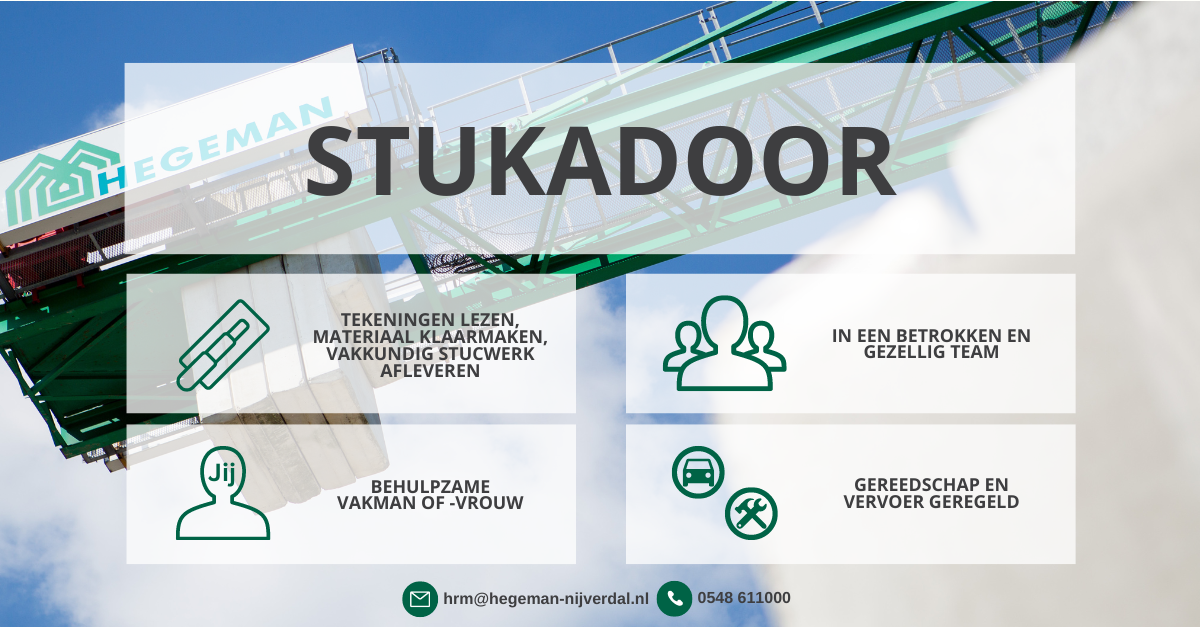 AMH - Simpele infographic stukadoor